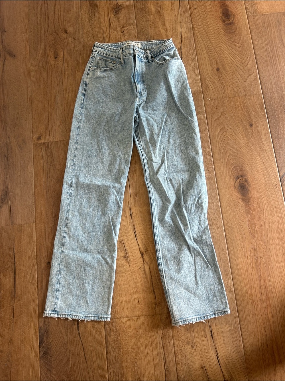 Abercrombie & Fitch Light Blue Straight Leg Women's Jeans
